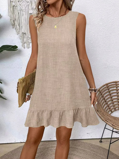 ruffled-hem-round-neck-sleeveless-dress OhSoStyled at Sophia's Style-20